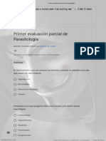 Primer Evaluación Parcial de Parasitología - Deleted - Account