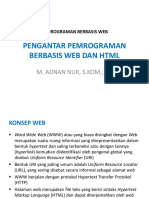 Pengantar Pemrograman Berbasis Web Dan HTML