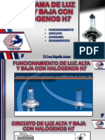 Circuito de Luz Alta y Baja Con Halogenos H7