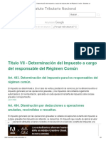 4 .7 Ok Título VII - Determinación Del Impuesto A Cargo Del Responsable Del Régimen Común - Estatuto - Co