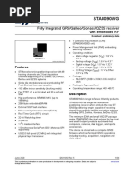 STA8090WG: Fully Integrated GPS/Galileo/Glonass/QZSS Receiver With Embedded RF