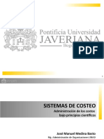 Sistemas de Costos U. Javeriana 2021 - 1