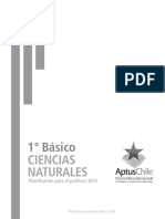 1° Básico Ciencias Naturales Planificación 2015