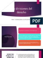 Las Divisiones Del Derecho