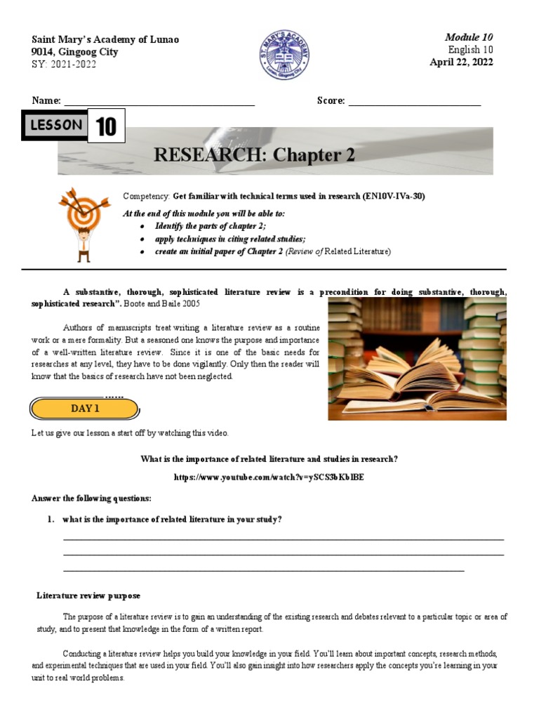 Chapter 2: Literature Review Guide | PDF | Essays | Knowledge