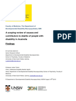 Prof Julian Troller - A Scoping Review of Causes and Contributors To Deaths of People With Disability in Australia