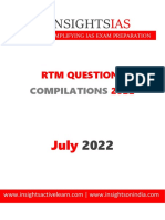 Insights RTM MCQs July 2022