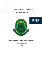 Evaluasi disester plain kebakaran RSNU Banyuwangi  2011