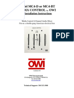 Owi mc4d mc4 BT Media Control Installation and Instructions Manual Optimized