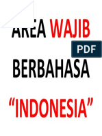 AREA WAJIB Berbahasa Indonesia