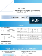 ES - 104 Introduction To Analog and Digital Electronics: Summer Term - 2022