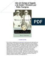 Un mundo sin tiempo el legado olvidado de Godel Y Einstein por Palle Yourgrau - Averigüe por qué me encanta!