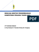 Rencana Bentuk Pengembangan Kompetensi Pegawai Tahun 2023