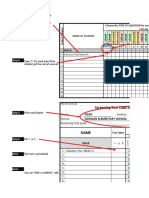 Open The "Scores" Sheet Encode Students' Names: Step 1: Step 2