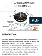 Nano particles in waste water treatment