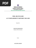 Accomplishment-Report Phil-IRI