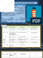 Formatos de Texto HTML 5