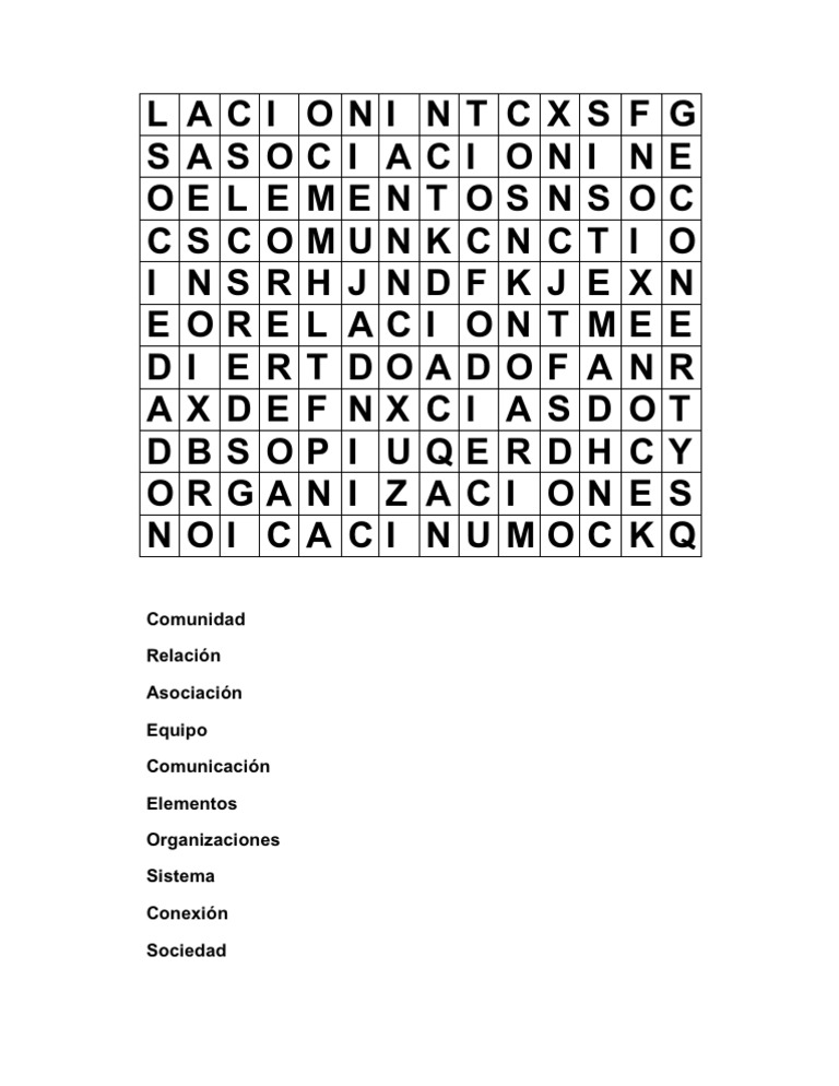Sopa de Letras