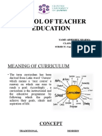 School of Teacher Education: Name:Abhishek Sharma SUBJECT: Curriculum Evaluation