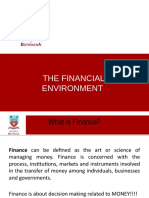 FIN200 Introduction To Finance and Financial Environment 2019-20