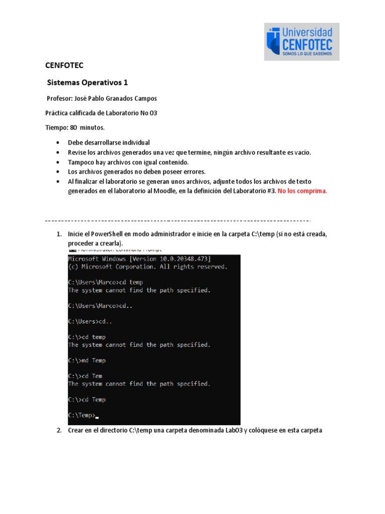 Lab03 Powershell JPGC | PDF | Archivo de computadora | Edad de información