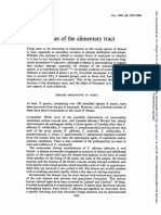 Mycoses Alimentary: of The