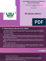 Cliente Interno - Calidad