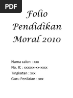 Kerja Amal Pendidikan Moral