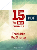 15 YouTube Channels BloggerJet