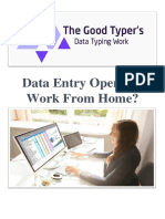 Work From Home Data Entry Jobs Starting Rs. 2000 Daily