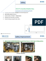 Safety Safety: No Near Miss Logged 20-21 FY in Assembly & Machine Shop