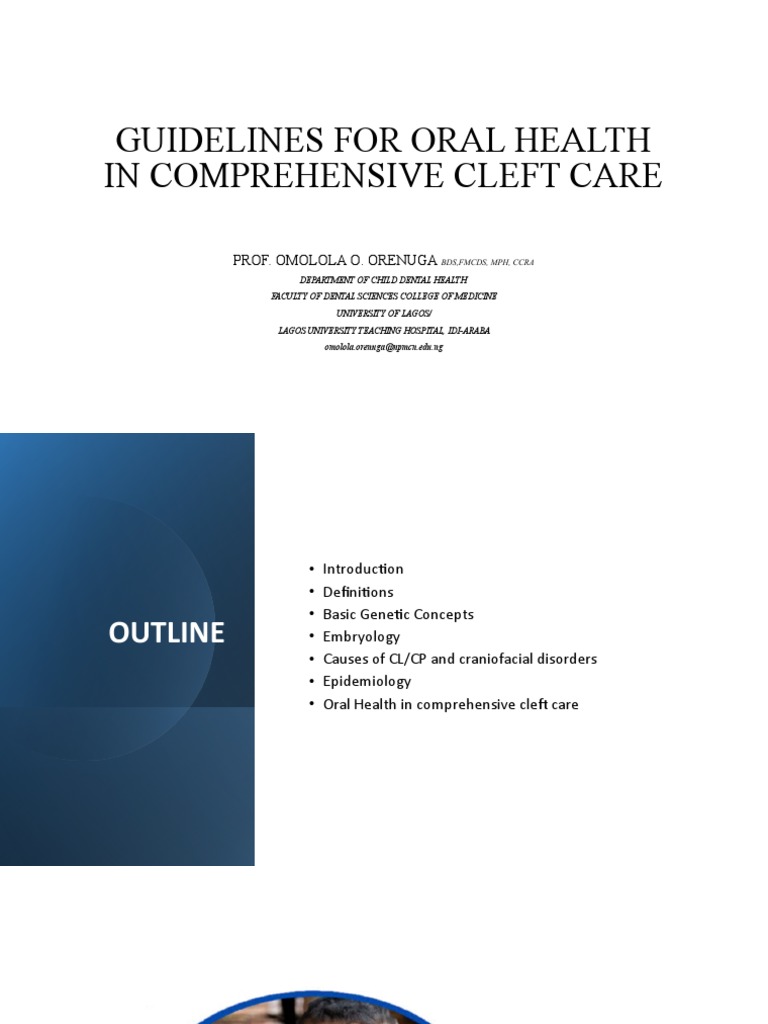 Oral Health Guidelines for Cleft Care | PDF | Human Nose | Oral Hygiene