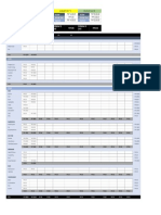 Monthly budget and expense tracking sheet