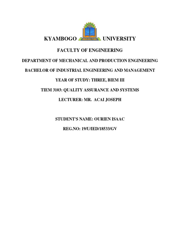 Quality Assurance Assignment | PDF | Technology & Engineering