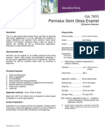 OA 7855 Permalux Semi Gloss Enamel Product Data: (Exterior/Interior