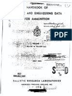Handbook of Ballistic and Engineering Data For Ammunition, Vol 1