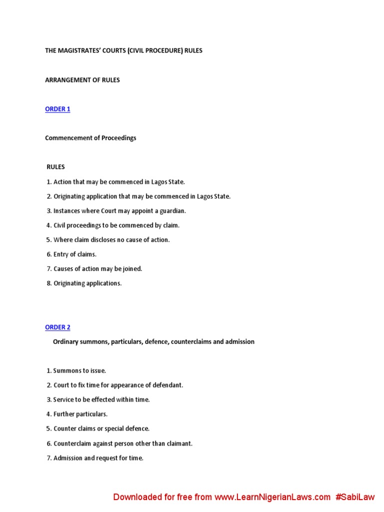 MAGISTRATES COURT GENERAL CIVIL PROCEDURE RULES 2020 AUSTLII visual data 5