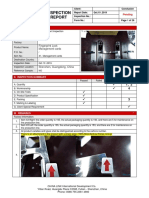 Pre-Shipment Inspection Report for Management Cards