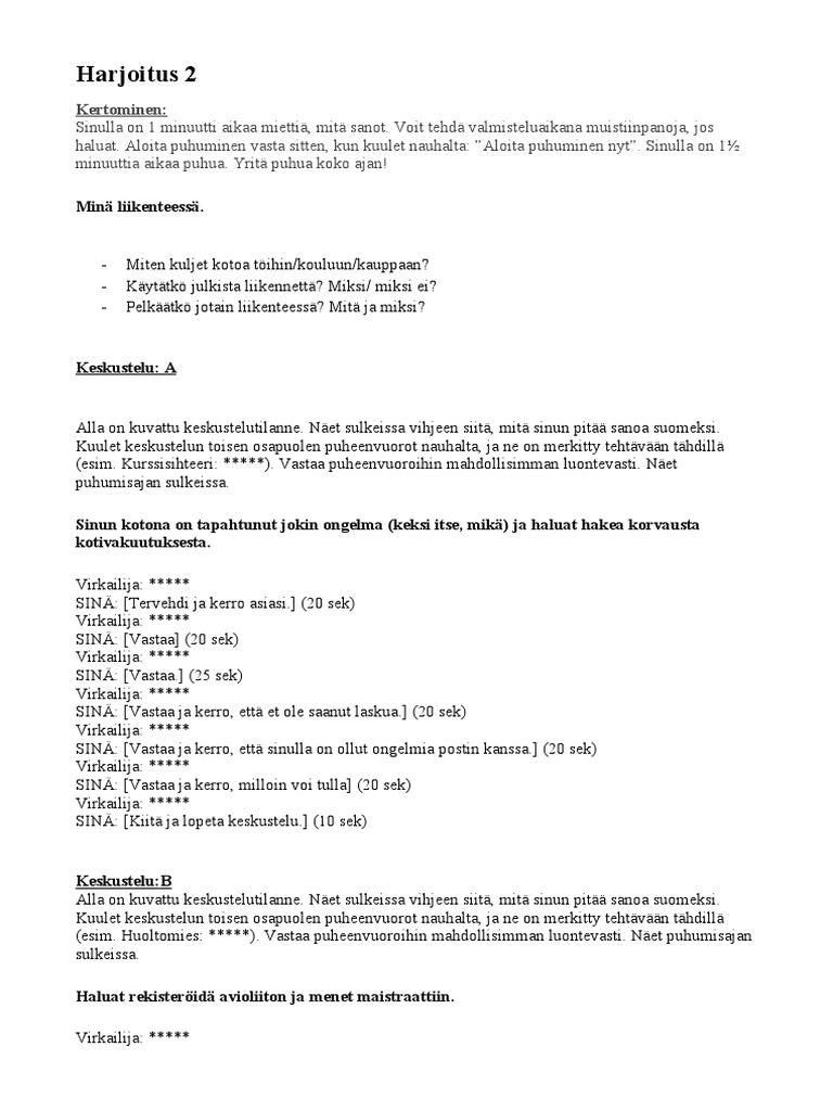 Yki Harjoitus 2 Nh Pdf