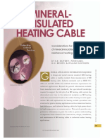 Considerations For Application of Mineral-Insulated Electrical Resistance Heating Cable