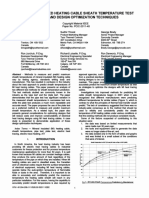 Mineral Insulated Heating Cable Sheath Temperature Test Methods and Design Optimization Techniques