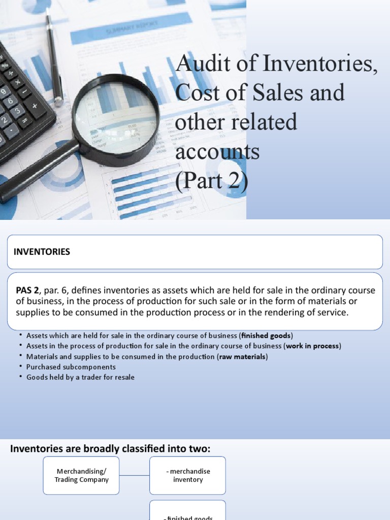 Inventory Audit and Cost Analysis Guide | PDF | Cost Of Goods Sold ...