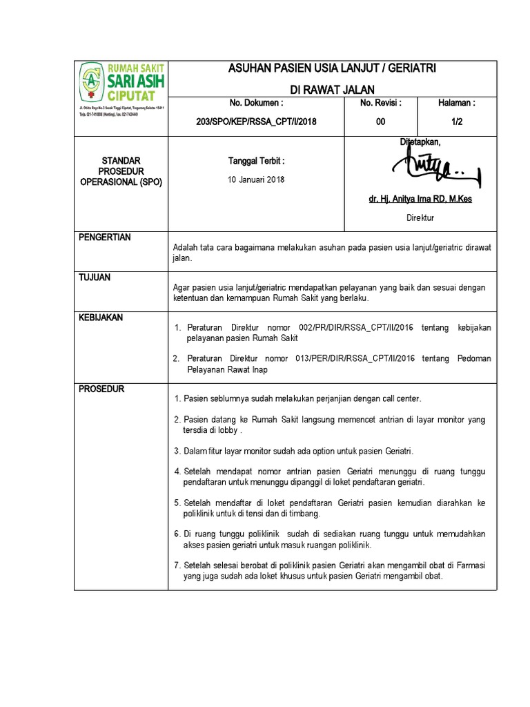 Spo Geriatri Rajal | PDF