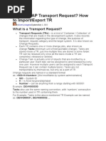 What Is SAP Transport Request? How To Import/Export TR