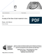 A Study of The Flow of Bulk Material in Bins