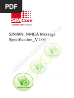 SIM868 NMEA Message Specification V1.04