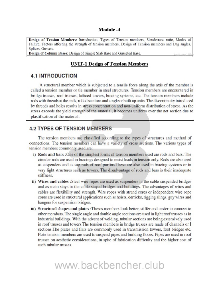 DSS Module-4 Backbencher - Club | PDF | Civil Engineering