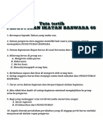 Tata Tertib Dan Formulir Pendaftaran