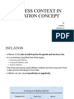 Business Context in Inflation Concept