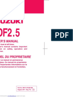 Suzuki Df2.5 Manuale Proprietario Eng Fra